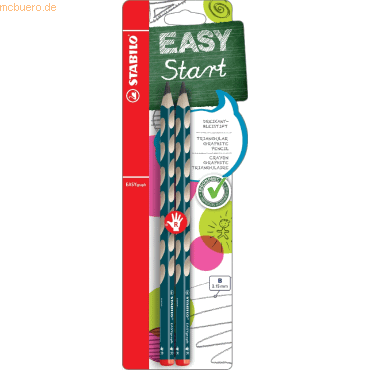 10 x Stabilo Bleistift Easygrap HB petrol Blisterkarte VE=2 Stück 10 x Stabilo Bleistift Easygrap HB petrol Blisterkarte VE=2 Stück von Stabilo