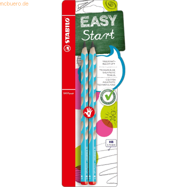 10 x Stabilo Bleistift Easygraph Minenbreite 3,15mm HB blau Blisterkar von Stabilo