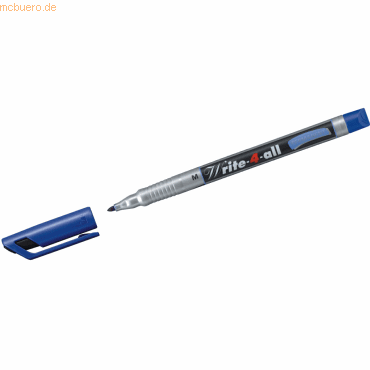 10 x Stabilo Permanentmarker Write-4-all M 1mm blau von Stabilo