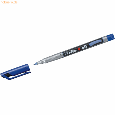 10 x Stabilo Permanentmarker Write-4-all S 0,4mm blau von Stabilo