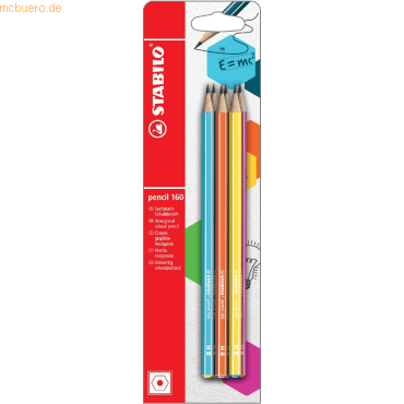 10 x Stabilo Schulbleistift sechskant pencil 160 HB Blisterkarte VE=6 10 x Stabilo Schulbleistift sechskant pencil 160 HB Blisterkarte VE=6 von Stabilo