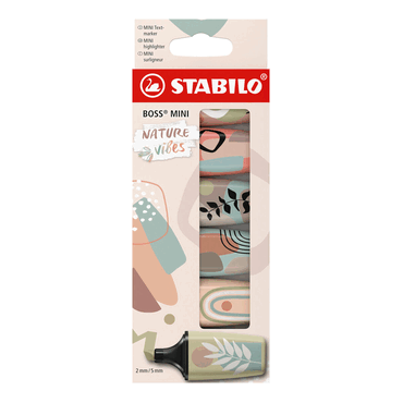 10 x Stabilo Textmarker BOSS MINI Naturevibes Pack 6 Stück/6 Farben von Stabilo