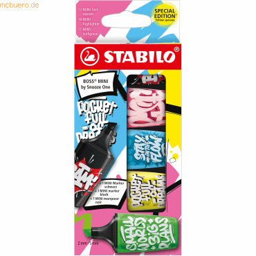 10 x Stabilo Textmarker Boss Mini by Snooze One VE=5 Stück 10 x Stabilo Textmarker Boss Mini by Snooze One VE=5 Stück von Stabilo