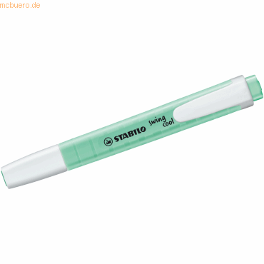 10 x Stabilo Textmarker swing cool Pastel Edition Hauch von Minzgrün von Stabilo