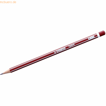 12 x Stabilo Bleistift Opera B rot mit weißen Kantenstreifen 12 x Stabilo Bleistift Opera B rot mit weißen Kantenstreifen von Stabilo
