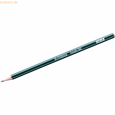 12 x Stabilo Bleistift Othello 4H grün mit Streifen von Stabilo