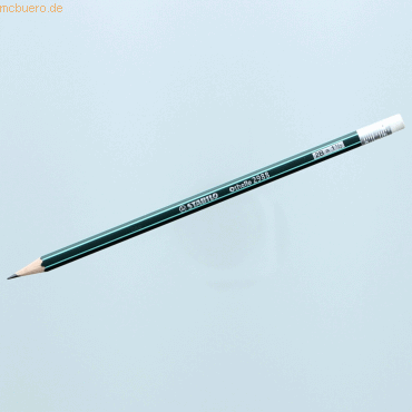 12 x Stabilo Bleistift mit Radierer Othello 2B grün mit Streifen 12 x Stabilo Bleistift mit Radierer Othello 2B grün mit Streifen von Stabilo