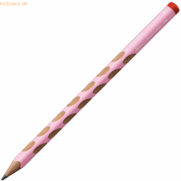 12 x Stabilo Dreikant-Bleistift Easygraph Pastel Edition pastellrosa von Stabilo