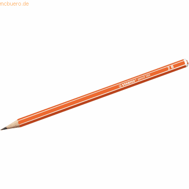 12 x Stabilo Schulbleistift sechskant pencil 160 2B orange von Stabilo