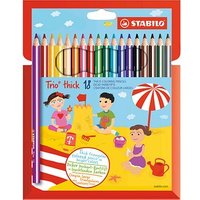 STABILO Trio® thick Buntstifte farbsortiert, 18 St. von Stabilo
