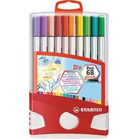 STABILO Pen 68 brush Brush-Pens farbsortiert, 20 St. von Stabilo