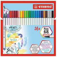STABILO Pen 68 brush Brush-Pens farbsortiert, 24 St. STABILO Pen 68 brush Brush-Pens farbsortiert, 24 St. von Stabilo