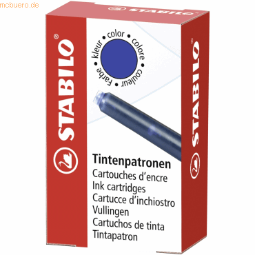 24 x Stabilo Tintenpatrone beYou! königsblau VE=6 Stück 24 x Stabilo Tintenpatrone beYou! königsblau VE=6 Stück von Stabilo
