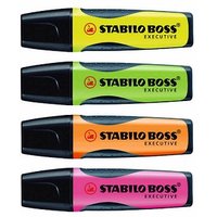 STABILO BOSS EXECUTIVE Textmarker farbsortiert, 4 St. von Stabilo