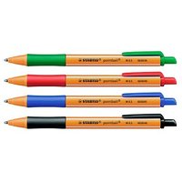 STABILO Kugelschreiber pointball orange Schreibfarbe farbsortiert, 4 St. von Stabilo