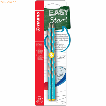 5 x Stabilo Bleistift Easygraph S Minenbreite 2,2mm Linkshänder HB bla von Stabilo