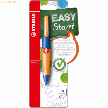5 x Stabilo Druckbleistift Easyergo 1.4 ultramarinblau/neonorange 5 x Stabilo Druckbleistift Easyergo 1.4 ultramarinblau/neonorange von Stabilo