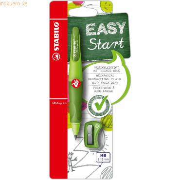 Stabilo Druckbleistift Easyergo zum Schreibenlernen 3.15 hellgrün/dunk von Stabilo