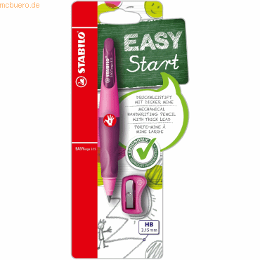 Stabilo Druckbleistift Easyergo zum Schreibenlernen 3.15 pink/lila von Stabilo