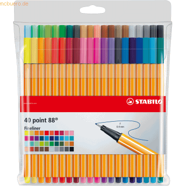 5 x Stabilo Fineliner point 88 Etui mit 40 Stiften 5 x Stabilo Fineliner point 88 Etui mit 40 Stiften von Stabilo