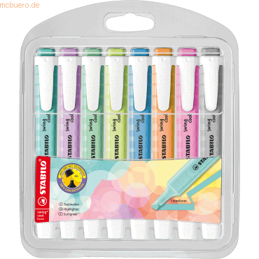 5 x Stabilo Textmarker swing cool Pastel Etui Pastellfarben sortiert E 5 x Stabilo Textmarker swing cool Pastel Etui Pastellfarben sortiert E von Stabilo