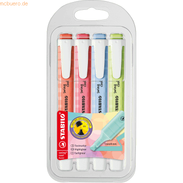 5 x Stabilo Textmarker swing cool Pastel Etui VE=4 Stifte 5 x Stabilo Textmarker swing cool Pastel Etui VE=4 Stifte von Stabilo