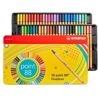 STABILO point 88 Fineliner farbsortiert 0,4 mm, 50 St. von Stabilo