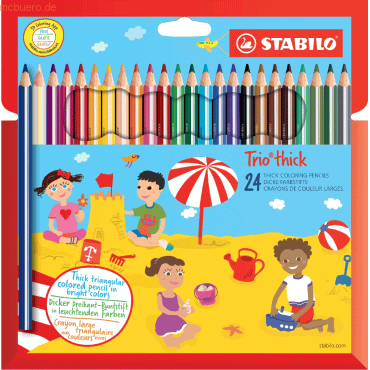 6 x Stabilo Dreikant-Buntstift Trio dick Etui Kartonetui VE=24 Stück 6 x Stabilo Dreikant-Buntstift Trio dick Etui Kartonetui VE=24 Stück von Stabilo