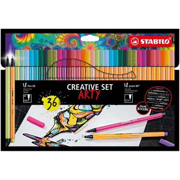 6 x Stabilo Fasermaler/Tintenschreiber Pen poin Kartonetui 36 Stück/18 6 x Stabilo Fasermaler/Tintenschreiber Pen poin Kartonetui 36 Stück/18 von Stabilo