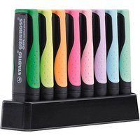 STABILO GREEN BOSS Pastell Textmarker farbsortiert, 8 St. von Stabilo