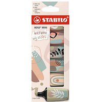 STABILO BOSS MINI Naturevibes Textmarker farbsortiert, 6 St. von Stabilo