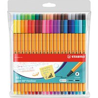 STABILO Point 88 Fineliner farbsortiert 0,4 mm, 40 St. STABILO Point 88 Fineliner farbsortiert 0,4 mm, 40 St. von Stabilo