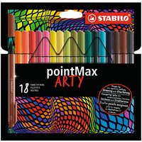 STABILO pointMax ARTY Filzstifte farbsortiert, 18 St. von Stabilo