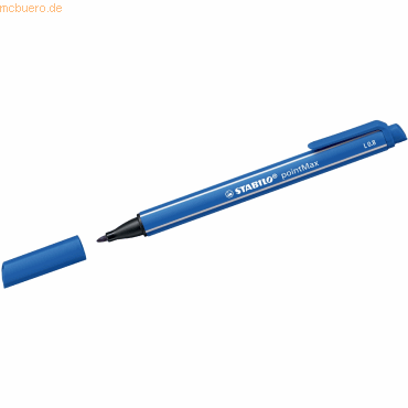 10 x Stabilo Filzschreiber pointMax 0,8 mm ultramarinblau von Stabilo