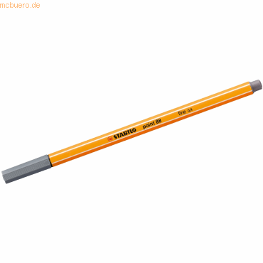 10 x Stabilo Fineliner point 88 0,4 mm paynesgrau von Stabilo