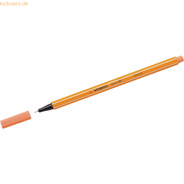 10 x Stabilo Fineliner point 88 apricot von Stabilo