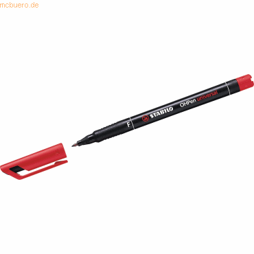 Stabilo Folienschreiber OHPen F permanent rot Stabilo Folienschreiber OHPen F permanent rot von Stabilo