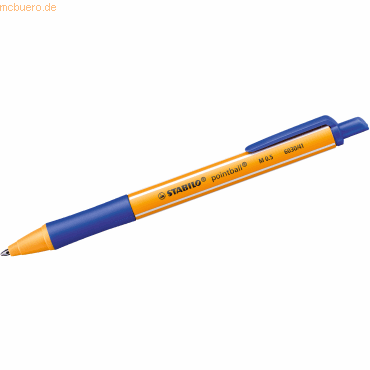 Stabilo Kugelschreiber pointball Druckmechanik 0,5 mm blau Stabilo Kugelschreiber pointball Druckmechanik 0,5 mm blau von Stabilo