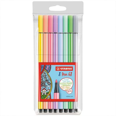 Pen 68 Pastellfarben im Etui 8 Farben Pen 68 Pastellfarben im Etui 8 Farben von Stabilo