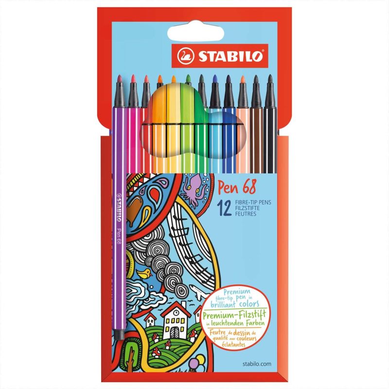 Pen 68 im Kartonetui 12 Farben Pen 68 im Kartonetui 12 Farben von Stabilo