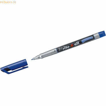 10 x Stabilo Permanentmarker Write-4-all F 0,7mm blau von Stabilo