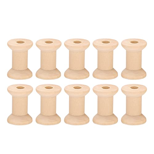 Staccatory 10 Stück leere Holzspulen in natürlicher Farbe 29 mm x 23 mm Staccatory 10 Stück leere Holzspulen in natürlicher Farbe 29 mm x 23 mm von Staccatory