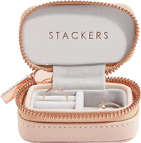 Stackers Blush Klein Reise Schmuckschatulle von Stackers