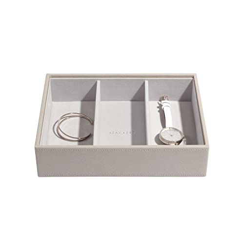 Stackers Taupe Schmuckschatulle Tief Schmuckfach für Uhren/Accessoires von Stackers