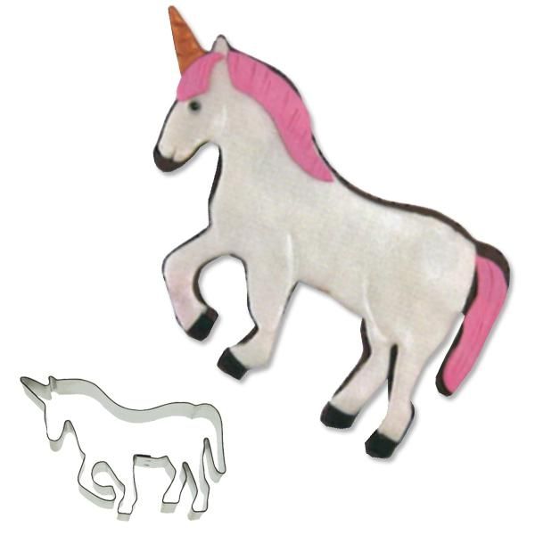 Edelstahl-Ausstechform Einhorn, 9cm Edelstahl-Ausstechform Einhorn, 9cm von Städter GmbH