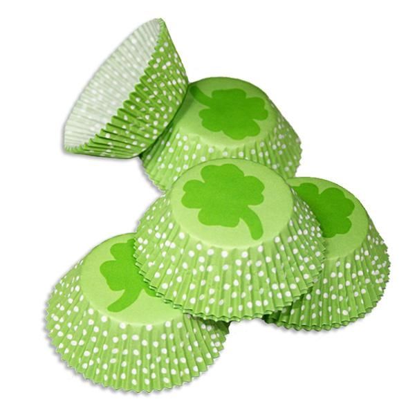 Kleeblatt-Muffinsförmchen 50 Stk. für Glücksbringer-Muffins aus Papier Kleeblatt-Muffinsförmchen 50 Stk. für Glücksbringer-Muffins aus Papier von Städter GmbH