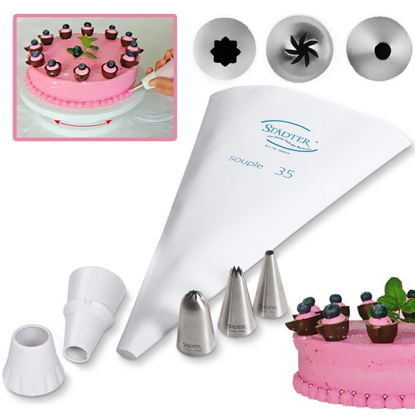 Tortenzauber-Set, 3 Tüllen, 35 cm Tortenzauber-Set, 3 Tüllen, 35 cm von Städter GmbH