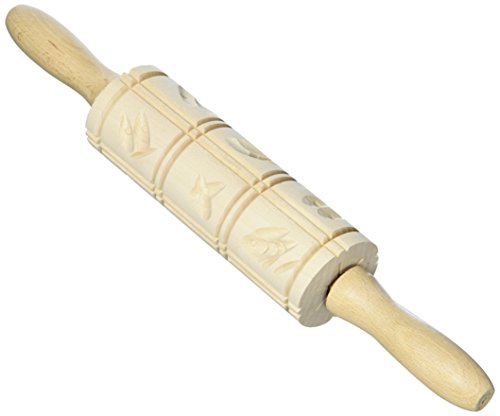 Städter 848092 Springerlesmodel-Rolle 12 Springerleswalze, Holz, braun, 35 x 16 x 5 cm, Städter 848092 Springerlesmodel-Rolle 12 Springerleswalze, Holz, braun, 35 x 16 x 5 cm, von Staedter