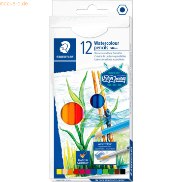 10 x Staedtler Aquarellstift 146 VE=12 Farben von Staedtler