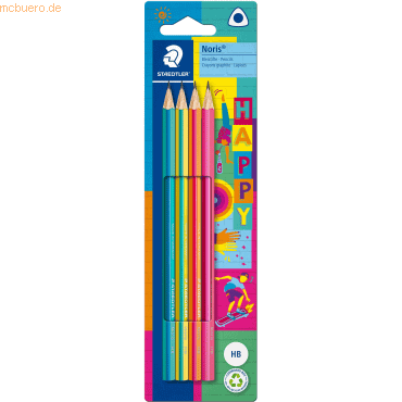 10 x Staedtler Bleistift Noris 118 Happy Line HB VE=4 Stück Blister 10 x Staedtler Bleistift Noris 118 Happy Line HB VE=4 Stück Blister von Staedtler